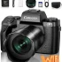 Saneen Digital Camera for Photography, 4K 64MP WiFi Touch Screen Vlogging Camera with Flash, 32GB Micro Card, Lens Hood, 3000mAH Battery, Front and Rear Cameras, 4″Big Screen, Hot Shoe Interface-Black
