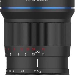 SIRUI 50mm F1.8 1.33X APS-C Anamorphic Lens for E Mount, Blue Flare
